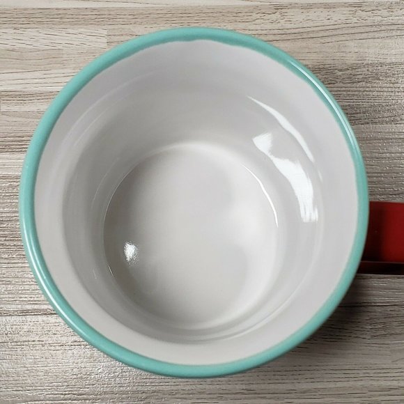 Design Pac Christmas Holiday Plain Snowflake 18 oz. Coffee Mug Cup Red White - Picture 5 of 8